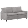 Ensemble de Canapés 2 pcs Gris clair Velours 620833620833