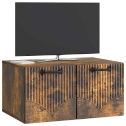 Meuble TV mural Chêne fumé 59,5 x 41 x 30 cm Bois d'ingénierie 620837620837