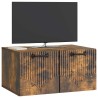 Meuble TV mural Chêne fumé 59,5 x 41 x 30 cm Bois d'ingénierie 620837620837