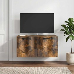 Meuble TV mural Chêne fumé 59,5 x 41 x 30 cm Bois d'ingénierie 620837620837