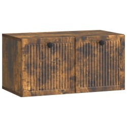 Meuble TV mural Chêne fumé 59,5 x 31 x 30 cm Bois d'ingénierie 620838620838