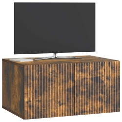 Meuble TV mural Chêne fumé 59,5 x 41 x 30 cm Bois d'ingénierie 620839620839