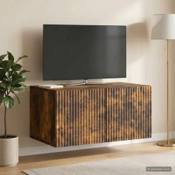 Meuble TV mural Chêne fumé 59,5 x 41 x 30 cm Bois d'ingénierie 620839620839