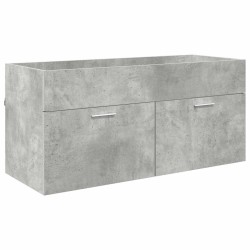 Armoire d'évier avec stockage Gris béton Bois d'ingénierie 620840620840