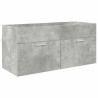 Armoire d'évier avec stockage Gris béton Bois d'ingénierie 620840620840