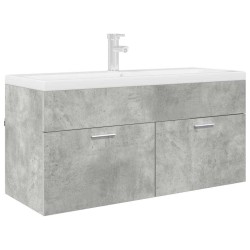 Armoire d'évier avec stockage Gris béton Bois d'ingénierie 620840620840