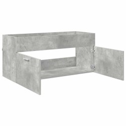 Armoire d'évier avec stockage Gris béton Bois d'ingénierie 620840620840