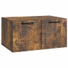 Meuble TV mural Chêne fumé 59,5 x 41 x 30 cm Bois d'ingénierie 620841620841