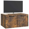 Meuble TV mural Chêne fumé 59,5 x 41 x 30 cm Bois d'ingénierie 620841620841