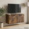 Meuble TV mural Chêne fumé 59,5 x 31 x 30 cm Bois d'ingénierie 620842620842
