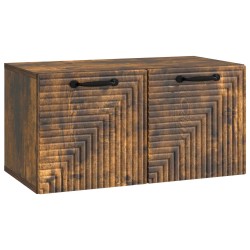 Meuble TV mural Chêne fumé 59,5 x 31 x 30 cm Bois d'ingénierie 620842620842