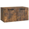 Meuble TV mural Chêne fumé 59,5 x 31 x 30 cm Bois d'ingénierie 620842620842