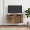Meuble TV mural Chêne fumé 59,5 x 31 x 30 cm Bois d'ingénierie 620842620842