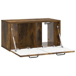 Meuble TV mural Chêne fumé 59,5 x 31 x 30 cm Bois d'ingénierie 620842620842