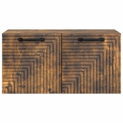 Meuble TV mural Chêne fumé 59,5 x 31 x 30 cm Bois d'ingénierie 620842620842