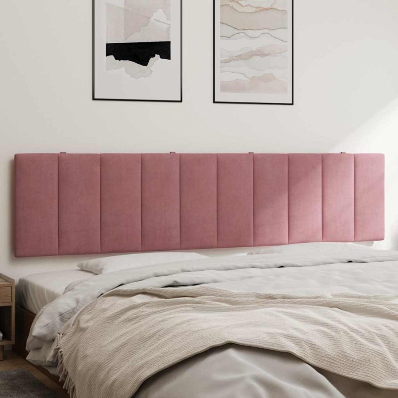 Coussin de tête de lit Hanko rose 200 cm velours 620843620843