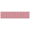 Coussin de tête de lit Hanko rose 200 cm velours 620843620843