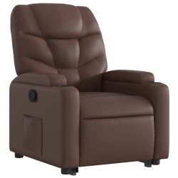 Fauteuil inclinable marron similicuir 620847620847