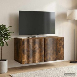 Meuble TV mural Chêne fumé 59,5 x 31 x 30 cm Bois d'ingénierie 620848620848