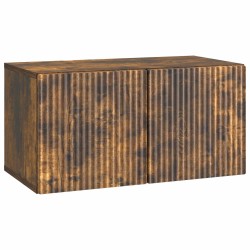 Meuble TV mural Chêne fumé 59,5 x 31 x 30 cm Bois d'ingénierie 620848620848