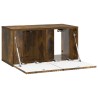 Meuble TV mural Chêne fumé 59,5 x 31 x 30 cm Bois d'ingénierie 620848620848
