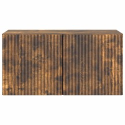 Meuble TV mural Chêne fumé 59,5 x 31 x 30 cm Bois d'ingénierie 620848620848