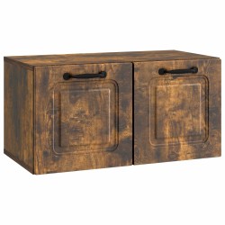 Meuble TV mural Chêne fumé 59,5 x 31 x 30 cm Bois d'ingénierie 620851620851