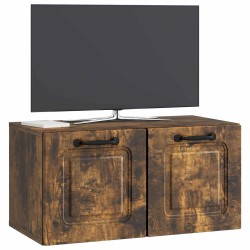 Meuble TV mural Chêne fumé 59,5 x 31 x 30 cm Bois d'ingénierie 620851620851