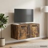 Meuble TV mural Chêne fumé 59,5 x 31 x 30 cm Bois d'ingénierie 620851620851