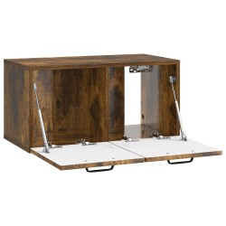 Meuble TV mural Chêne fumé 59,5 x 31 x 30 cm Bois d'ingénierie 620851620851