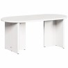 Table basse Blanc 80 x 39,5 x 35 cm Bois de pin massif 620852620852