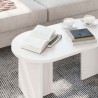 Table basse Blanc 80 x 39,5 x 35 cm Bois de pin massif 620852620852