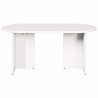 Table basse Blanc 80 x 39,5 x 35 cm Bois de pin massif 620852620852