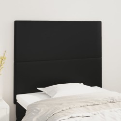 Tête de lit Noir 100x5x118/128 cm Similicuir 620853620853