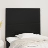 Tête de lit Noir 100x5x118/128 cm Similicuir 620853620853