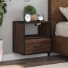 Table de chevet murale chêne marron 40x31x39,5 cm 620855620855