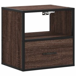Table de chevet murale chêne marron 40x31x39,5 cm 620855620855