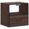 Table de chevet murale chêne marron 40x31x39,5 cm 620855620855