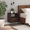 Table de chevet murale chêne marron 40x31x39,5 cm 620855620855