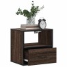 Table de chevet murale chêne marron 40x31x39,5 cm 620855620855
