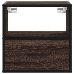 Table de chevet murale chêne marron 40x31x39,5 cm 620855620855