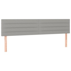 Tête de lit à LED Gris clair 200x5x78/88 cm Tissu 620856620856