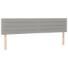 Tête de lit à LED Gris clair 200x5x78/88 cm Tissu 620856620856
