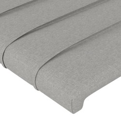 Tête de lit à LED Gris clair 200x5x78/88 cm Tissu 620856620856
