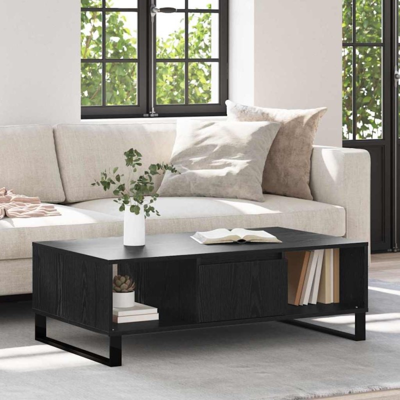 Table basse Chêne noir 104 x 60 x 35 cm Bois d'ingénierie 620857620857