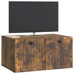 Meuble TV mural Chêne fumé 59,5 x 41 x 30 cm Bois d'ingénierie 620858620858
