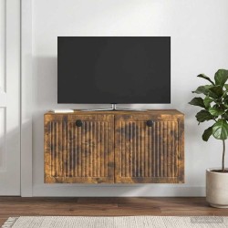 Meuble TV mural Chêne fumé 59,5 x 41 x 30 cm Bois d'ingénierie 620858620858