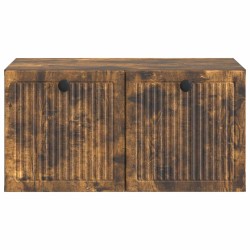 Meuble TV mural Chêne fumé 59,5 x 41 x 30 cm Bois d'ingénierie 620858620858