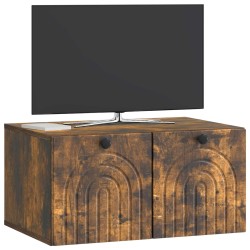 Meuble TV mural Chêne fumé 59,5 x 41 x 30 cm Bois d'ingénierie 620859620859