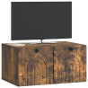 Meuble TV mural Chêne fumé 59,5 x 41 x 30 cm Bois d'ingénierie 620859620859
